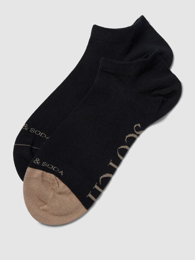

Носки-кроссовки с этикеткой, в упаковке 2 шт Scotch & Soda, черный