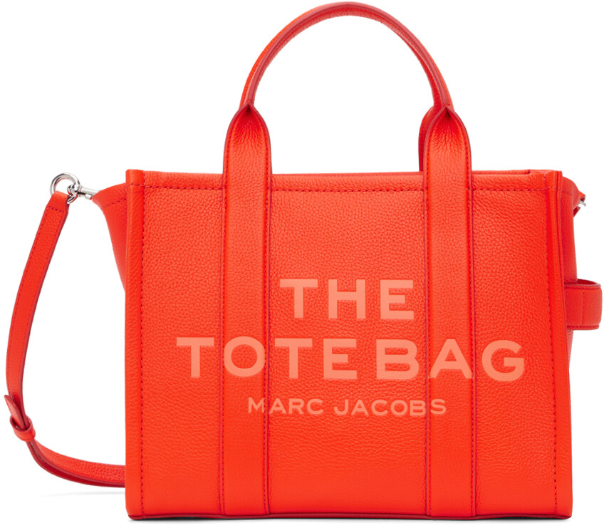 

Оранжевая сумка-тоут среднего размера с электроприводом Marc Jacobs
