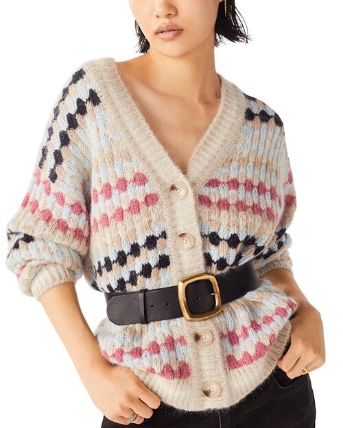 

Кардиган массивной вязки Gilet Salto ba&sh, цвет Multi
