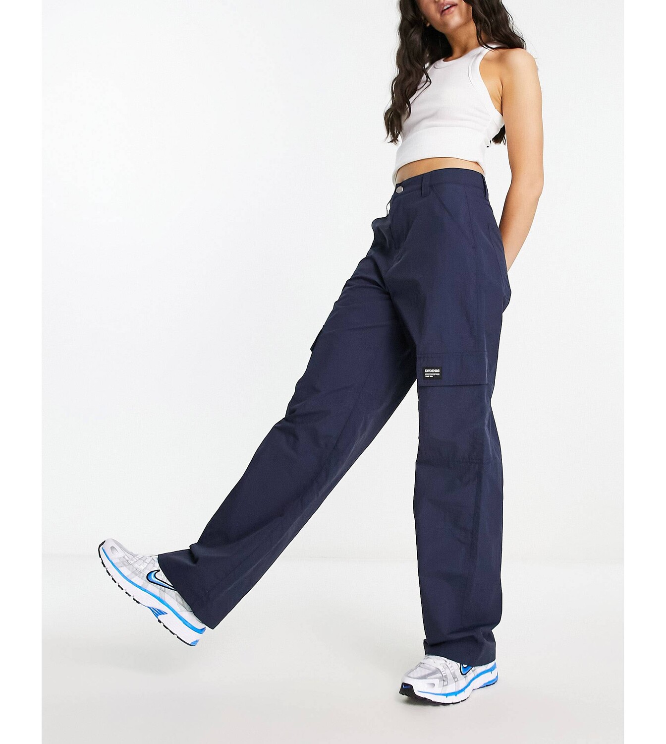 

Темно-синие брюки карго Dr Denim Donna, Синий
