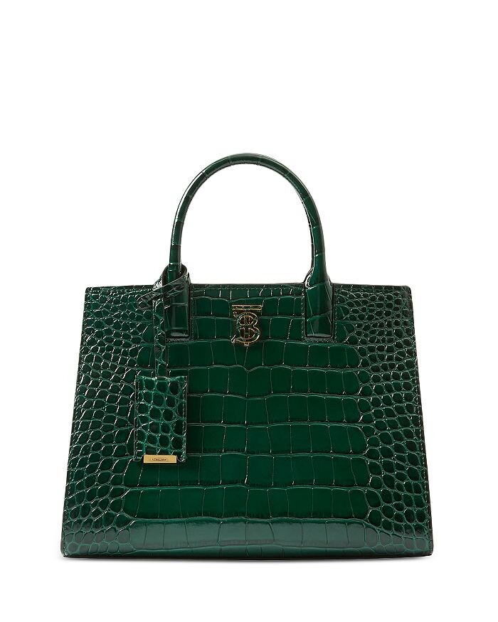 

Миниатюрная кожаная сумка-тоут Frances Burberry