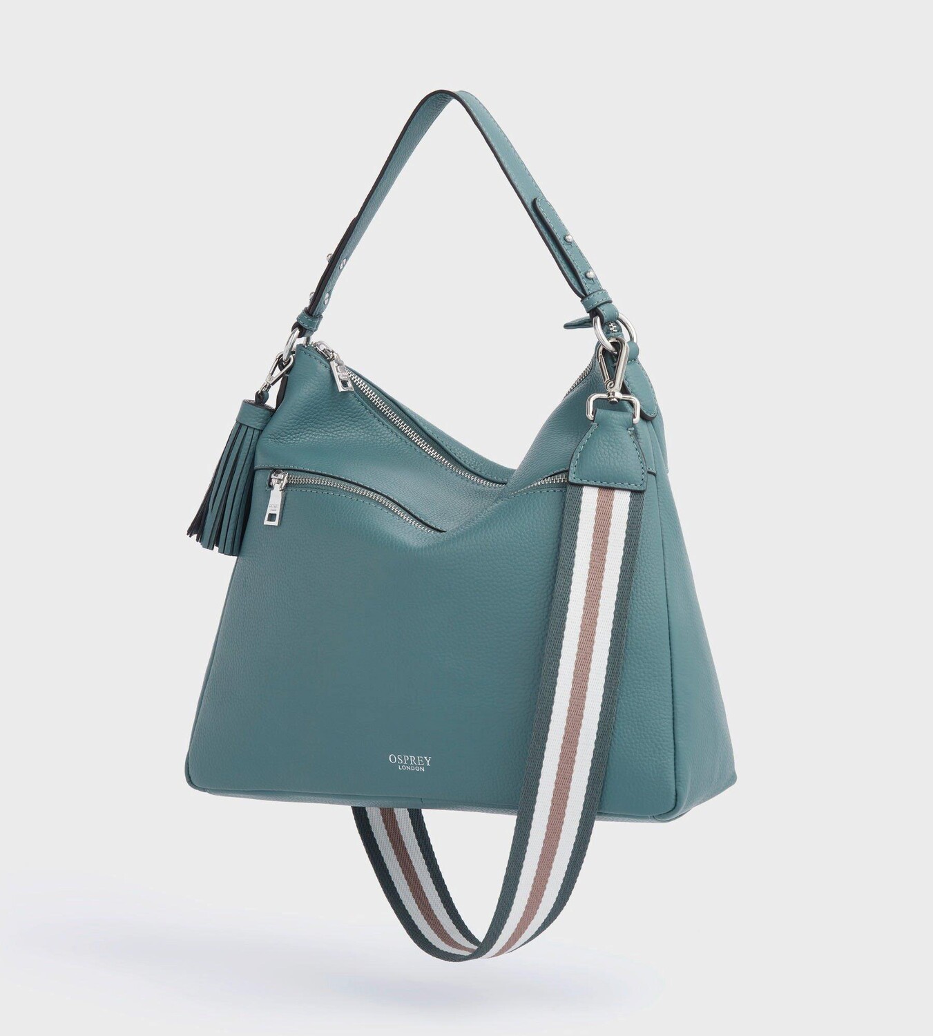 

Кожаная сумка-хобо Stella OSPREY LONDON, синий