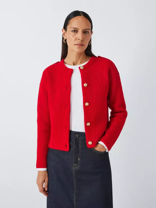 

Кардиган John Lewis Wool Blend Shepherd, цвет scarlett