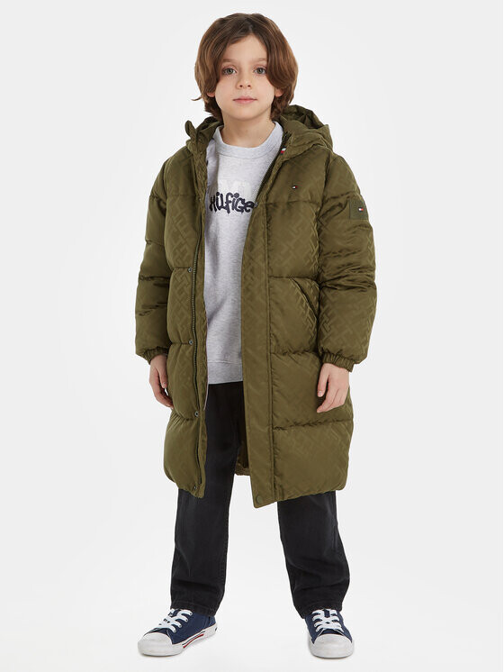

Пуховик свободного кроя Tommy Hilfiger, зеленый