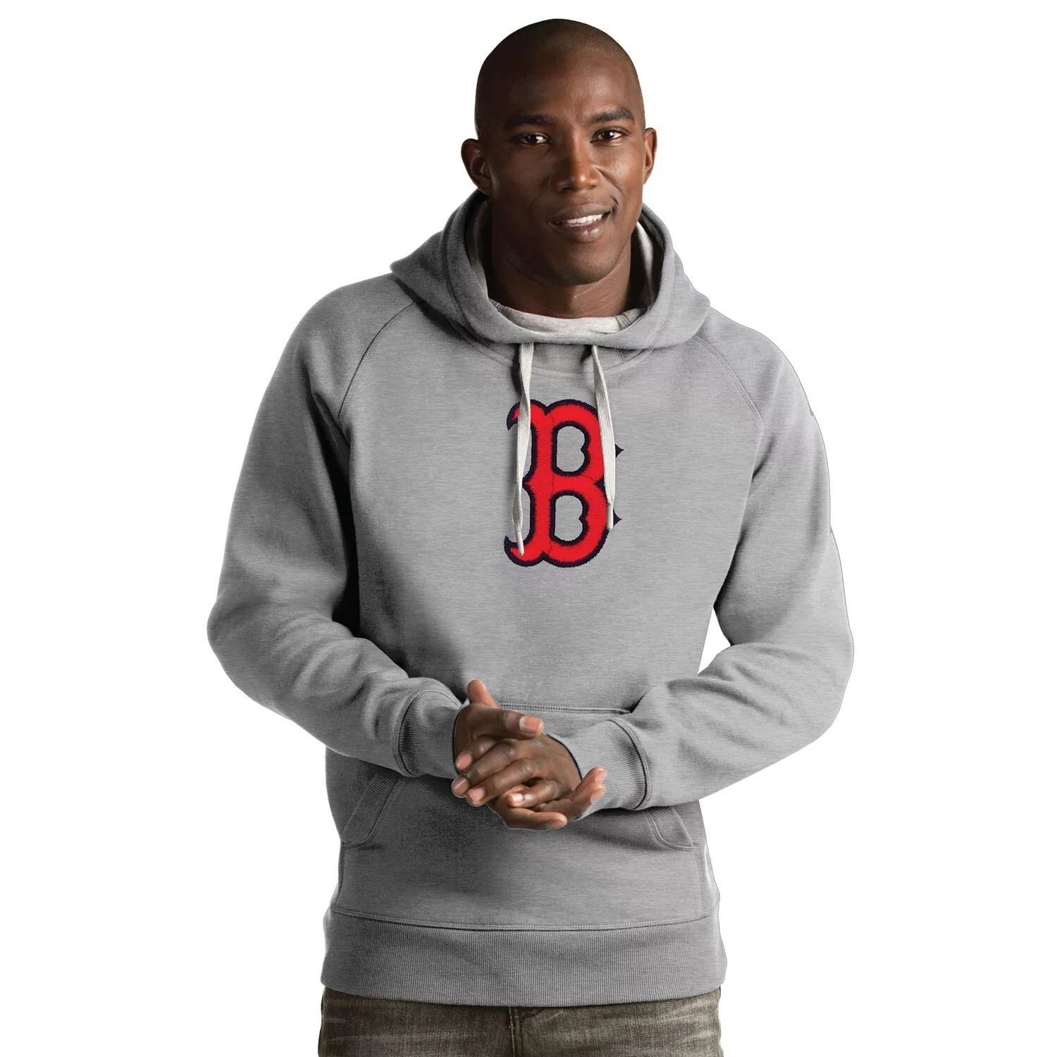 

Мужская толстовка Boston Red Sox Victory Antigua, серый
