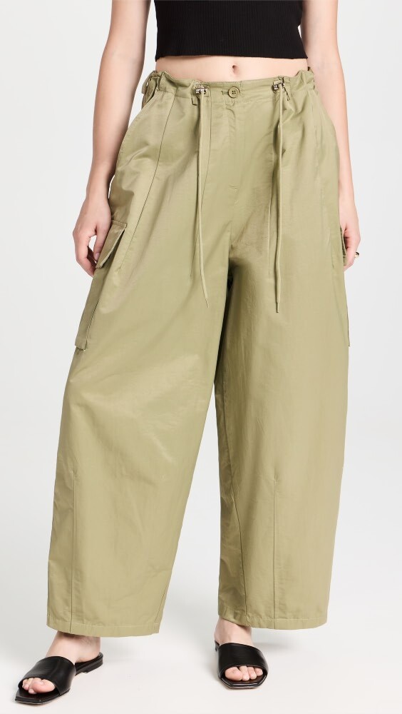 

Брюки Moon River Wide Leg, оливковый
