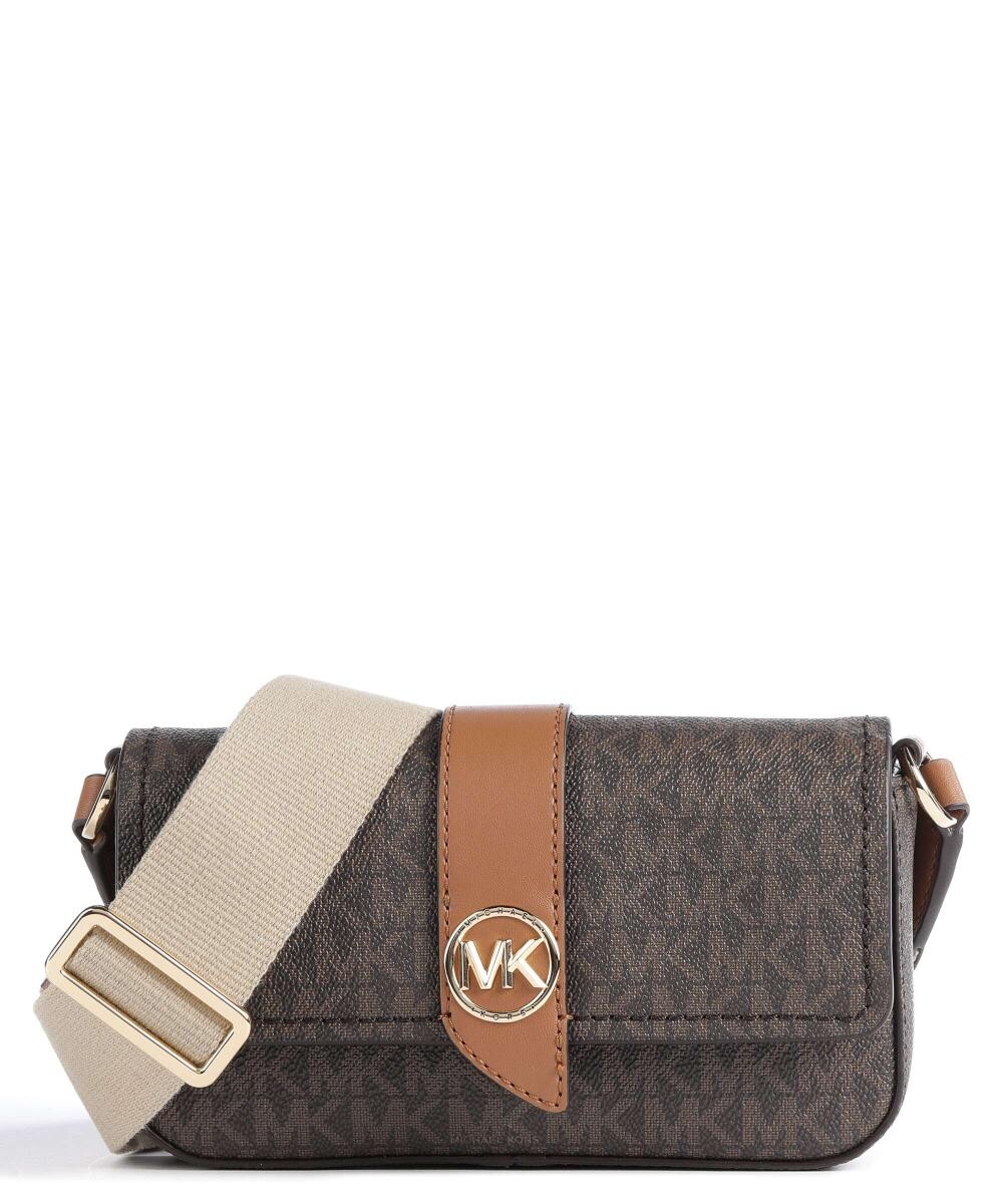

парусиновая сумка через плечо Greenwich Michael Kors, коричневый