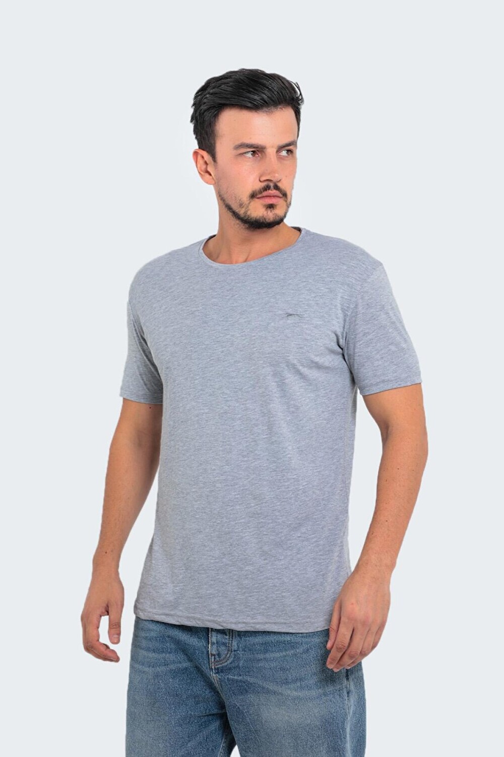 

Мужская футболка SANDER KTN Plus Size серая SLAZENGER