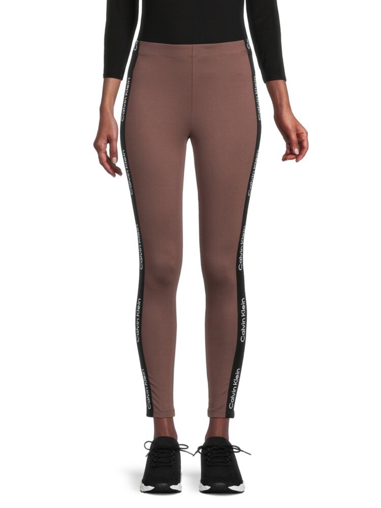 

Леггинсы с логотипом Calvin Klein, цвет Terre Brown