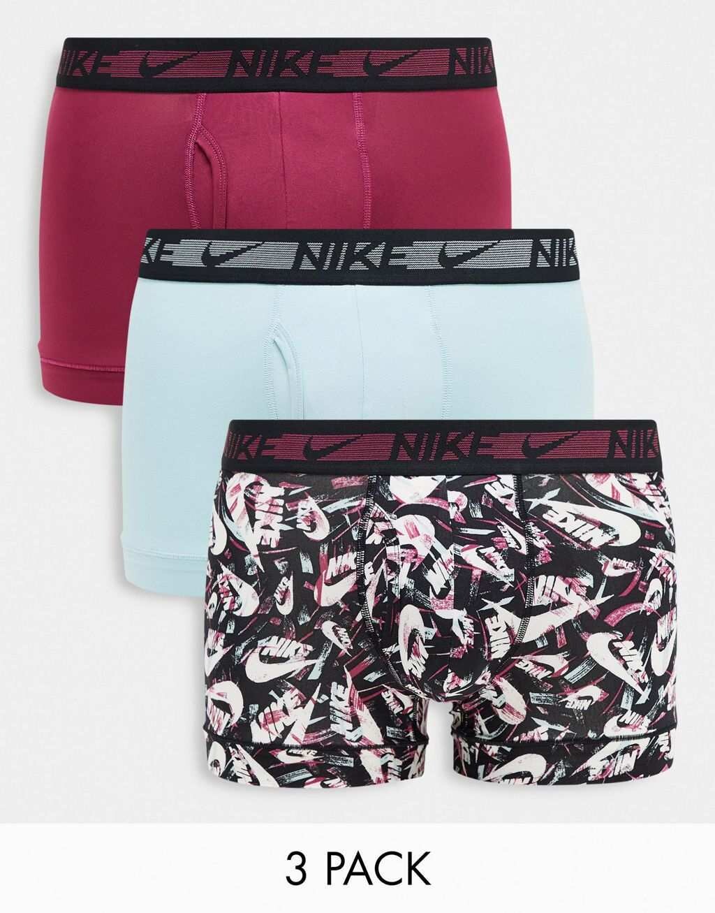 

Комплект из трех плавок из эластичной микрофибры Nike Dri-Fit с галочкой