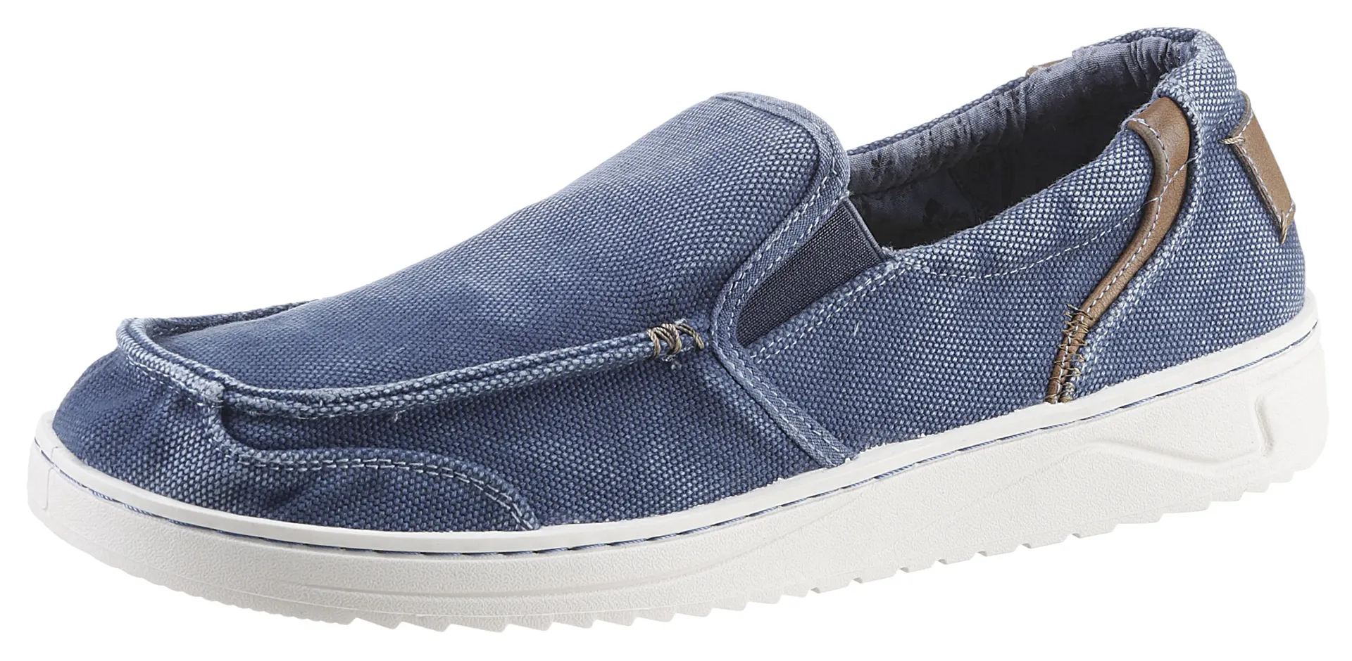 

Тапочки Mustang Shoes, с небольшими эластичными вставками, джинсовый