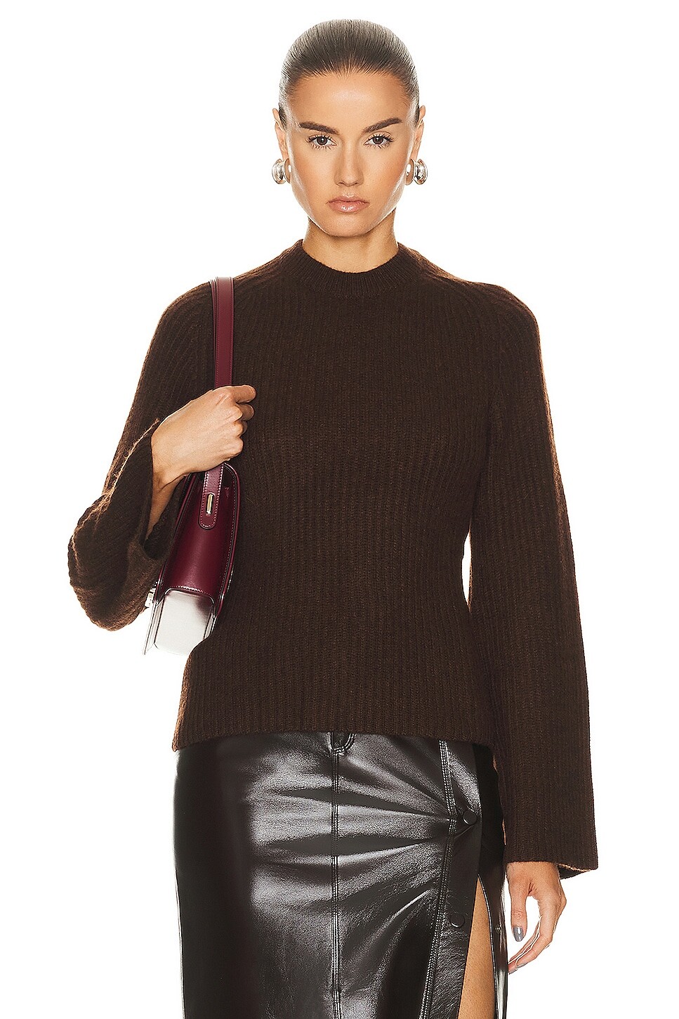 

Свитер Loulou Studio Kota, цвет Choco Melange