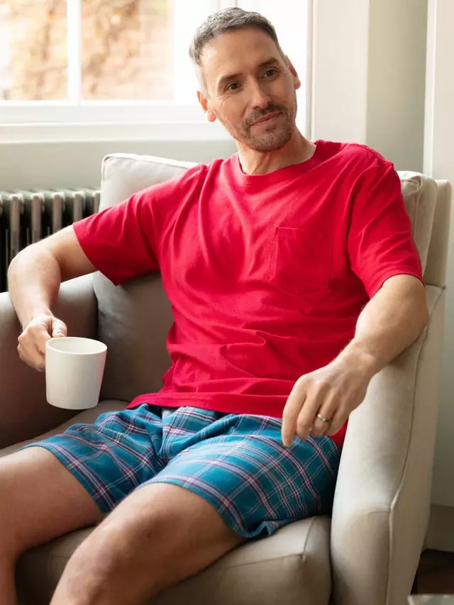 

Шорты Cyberjammies Montana Check Pyjama, синий