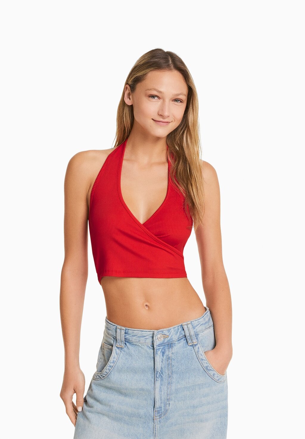 

Топ Bershka, красный