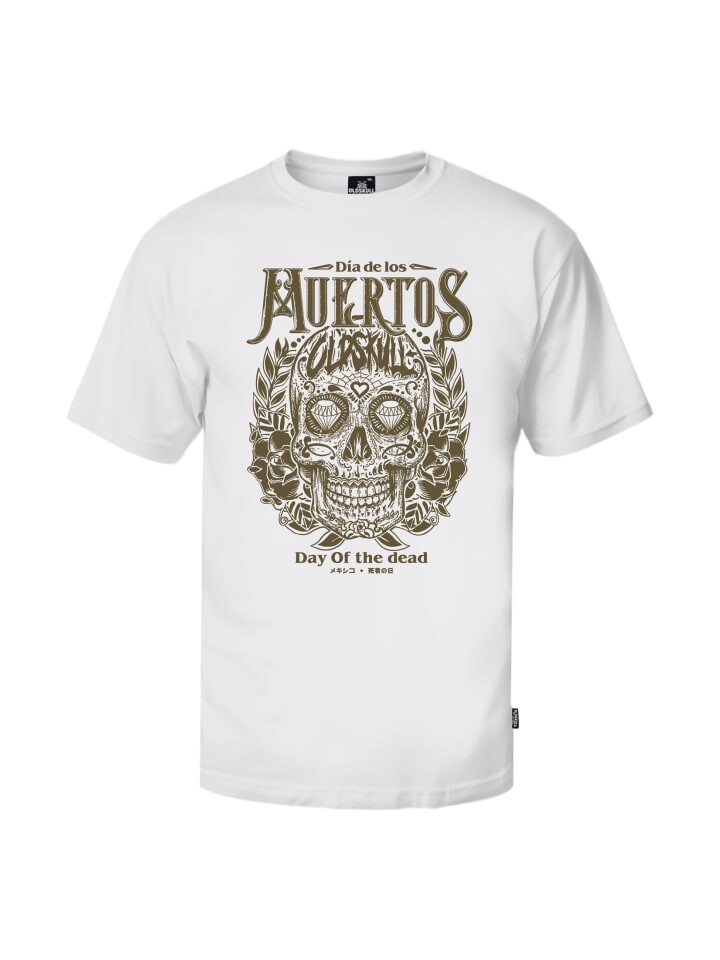 

Футболка OLDSKULL Wrldvibe Day Of The Dead Skull Graphic, белый
