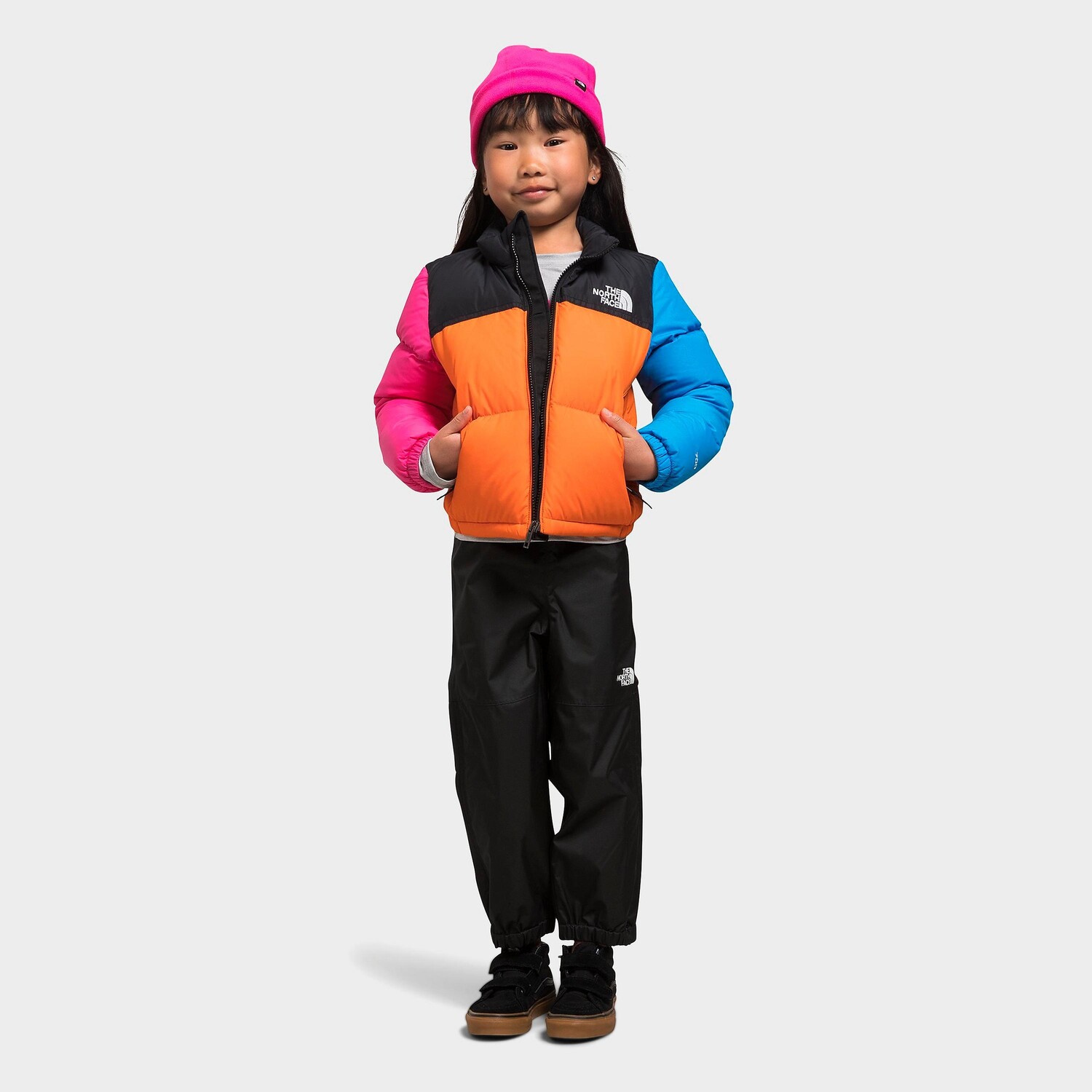 

Детская куртка Nuptse в стиле ретро 1996 года The North Face, апельсин