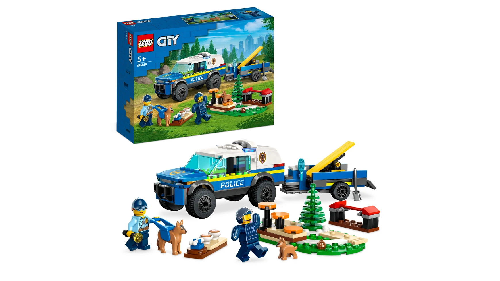 Lego City Мобильная полицейская дрессировка собак lego duplo полицейский участок с вертолетом полицейская игрушка