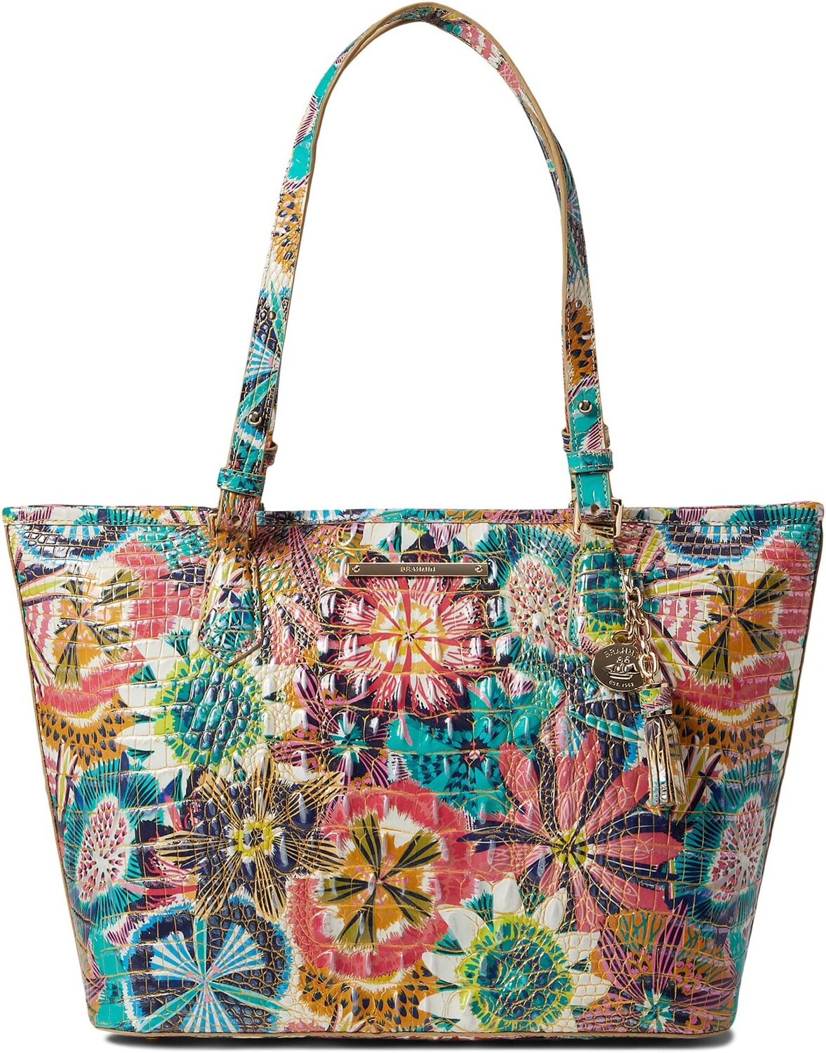 

Сумка Melbourne Asher среднего размера Brahmin, цвет Desert Bloom