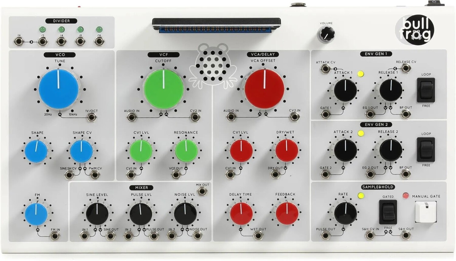 

Новый полумодульный аналоговый синтезатор Erica Synths Bullfrog