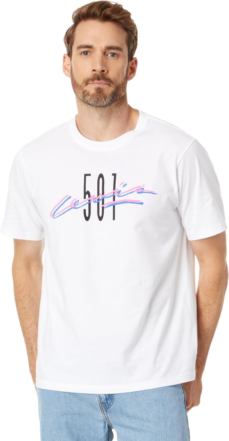 

Футболка свободного кроя с короткими рукавами Levi's, цвет SSNL 501 Archival White