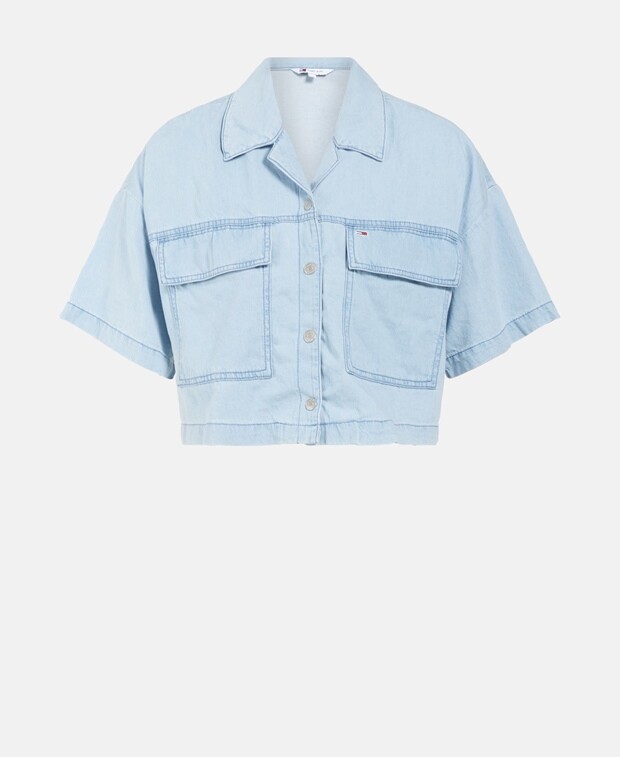 

Джинсовая рубашка Tommy Jeans, синий