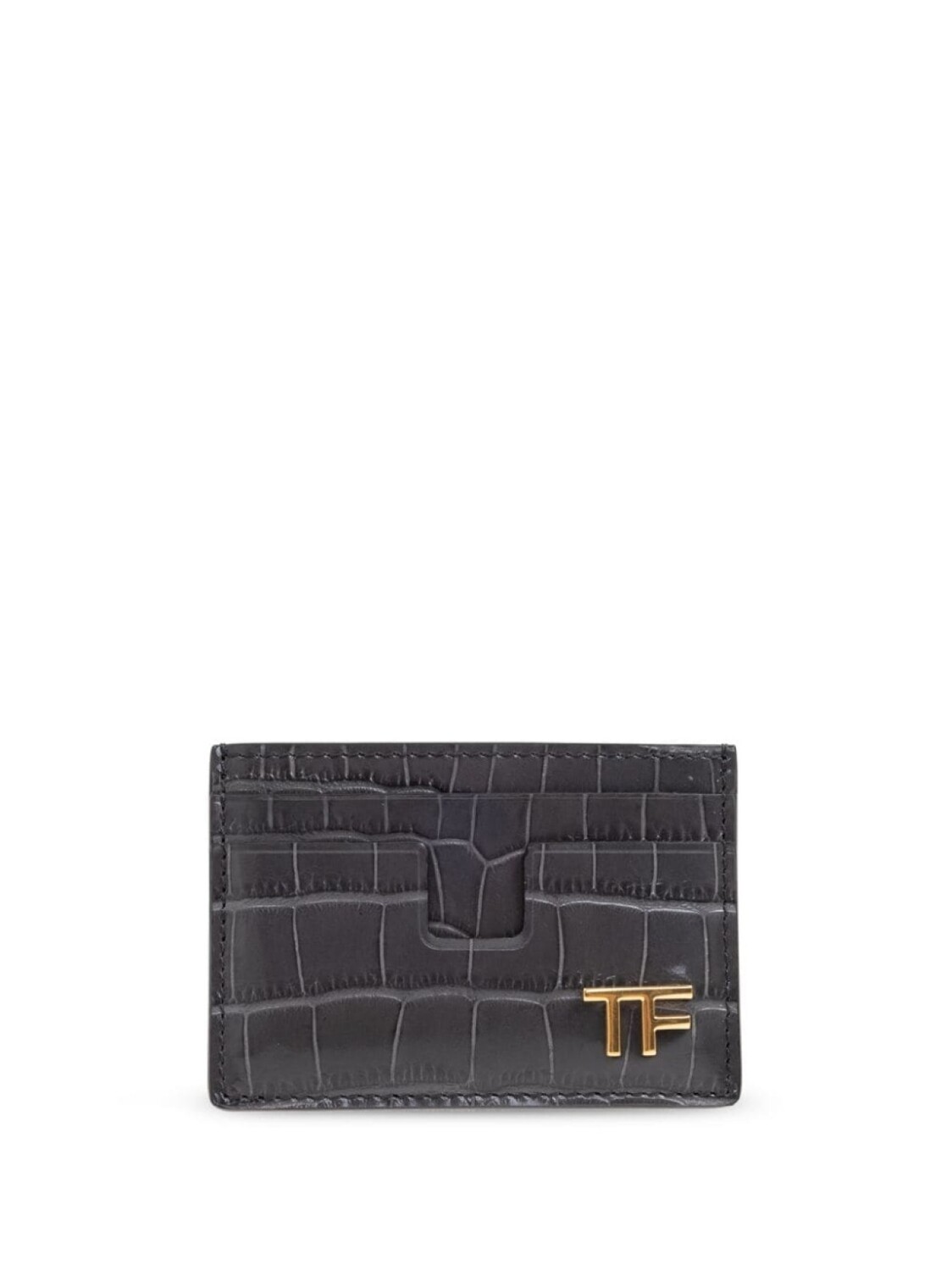 

TOM FORD держатель карты с логотипом, серый