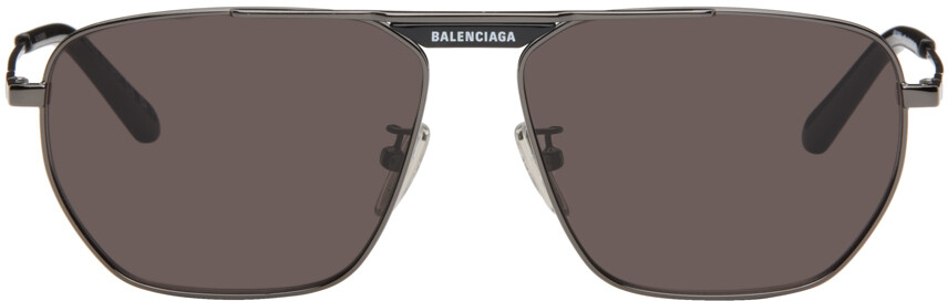 

Солнцезащитные очки Gunmetal Tag 2.0 Navigator Balenciaga