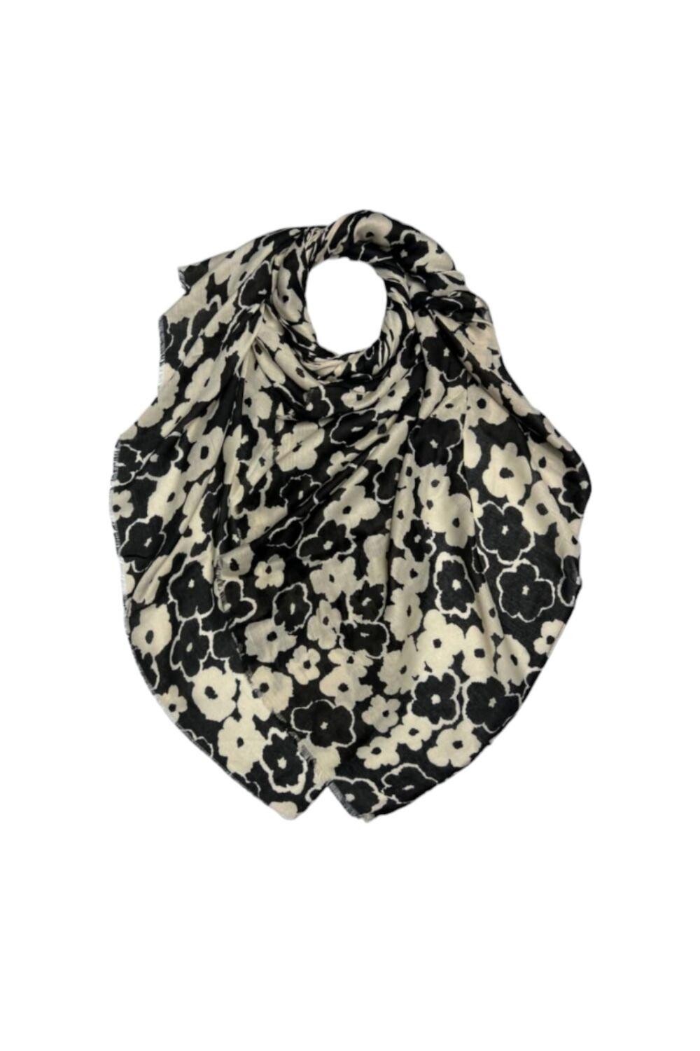 

Шарф с цветочным принтом Vinca LL Accessories, черный