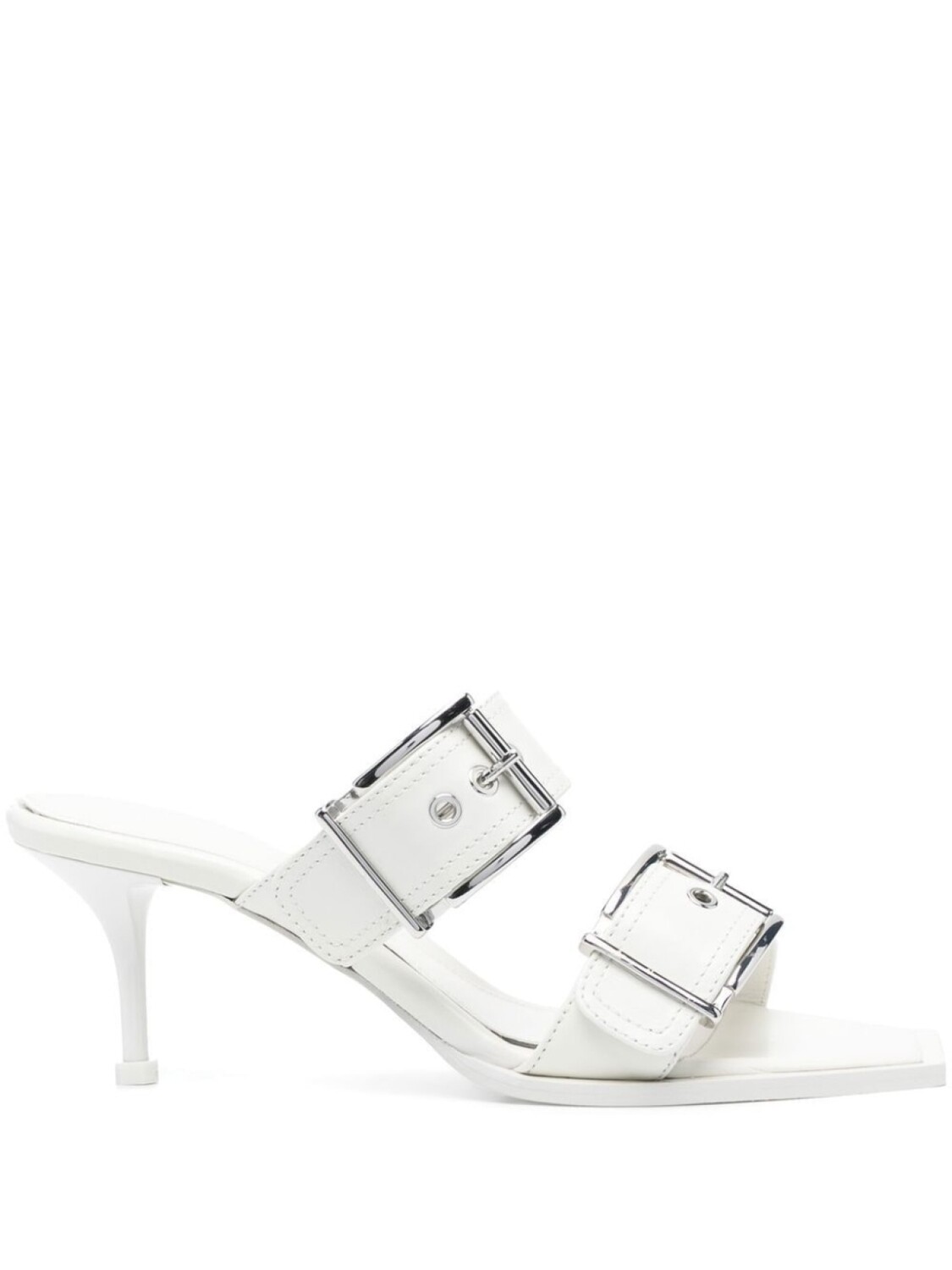 

Alexander McQueen мюли с пряжками, белый