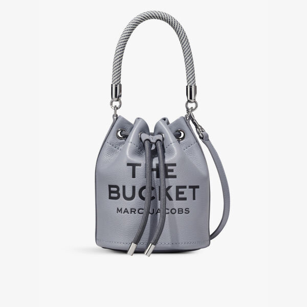 

Кожаная сумка через плечо The Bucket Marc Jacobs, серый