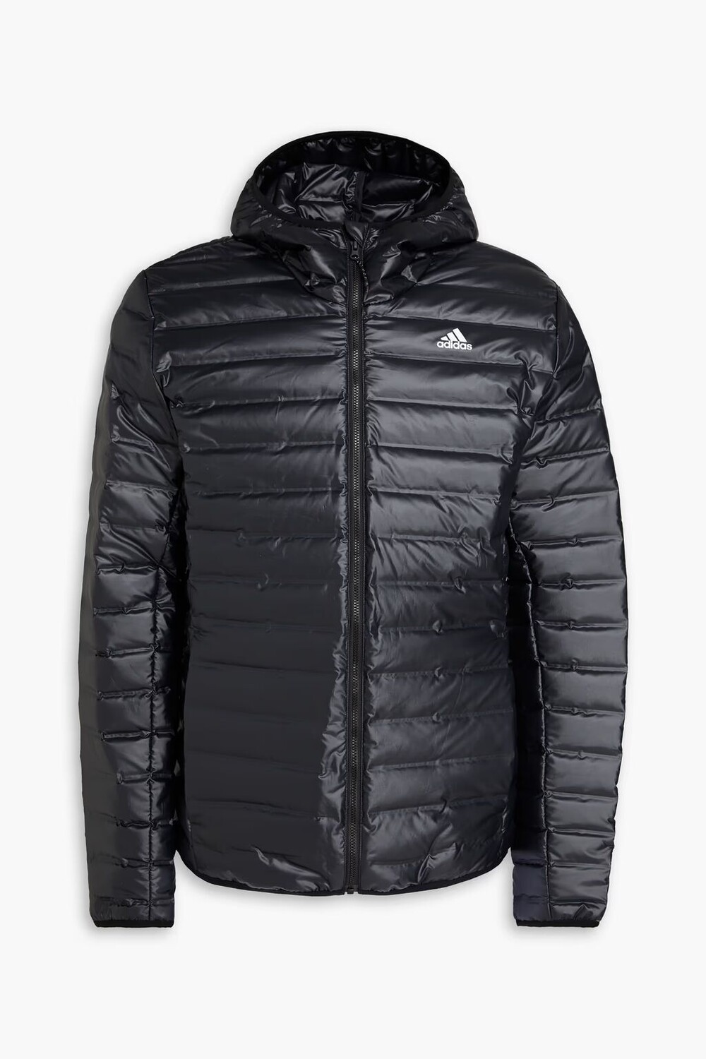 

Стеганая куртка с капюшоном Adidas, черный