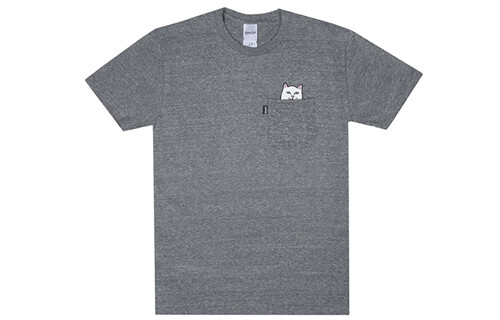 

Ripndip LORD NERMAL POCKET TEE Карманы с коротким рукавом Унисекс Серый