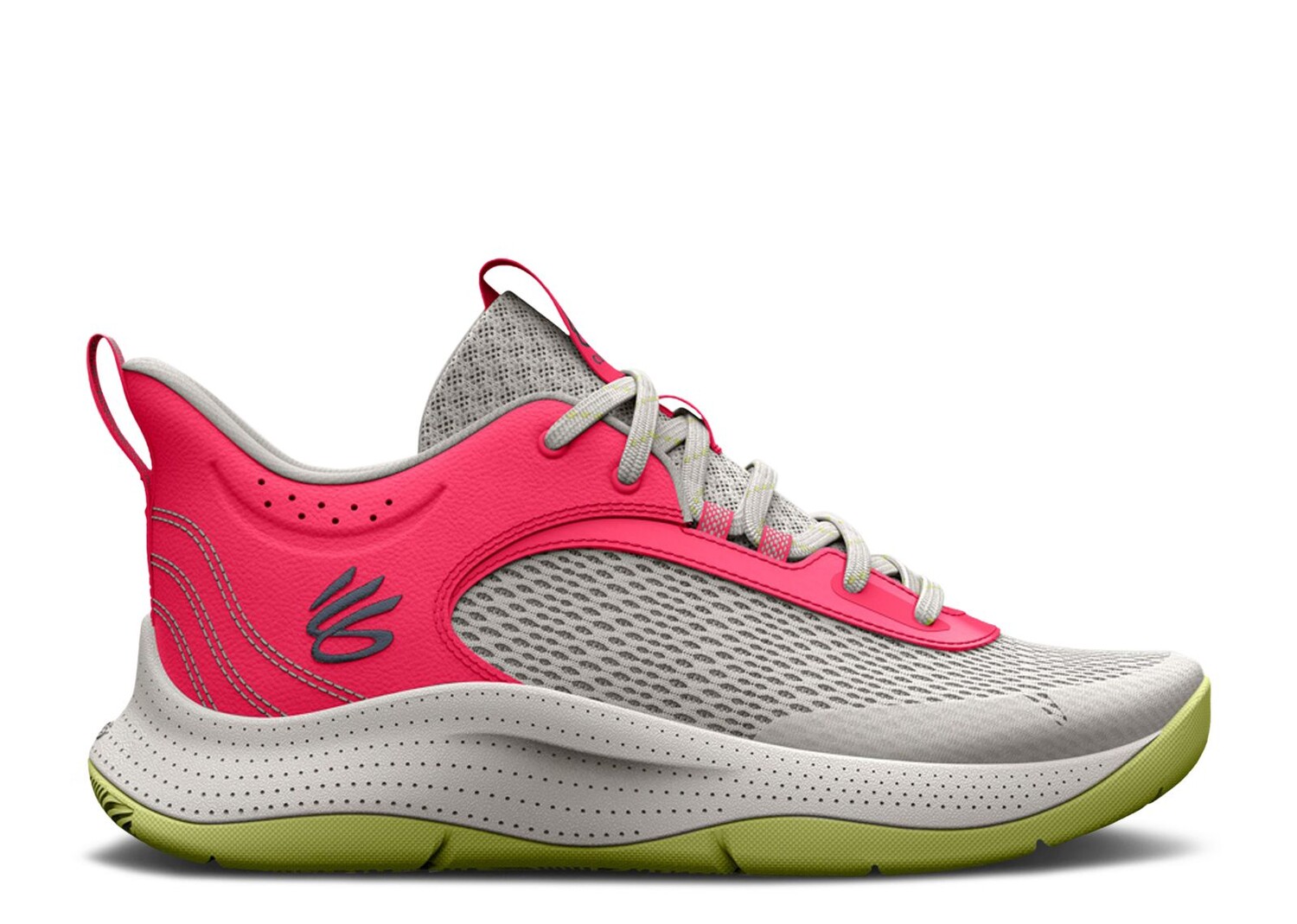 

Кроссовки Under Armour Curry 3Z6 Gs 'Grey Mist Pink Shock', серый