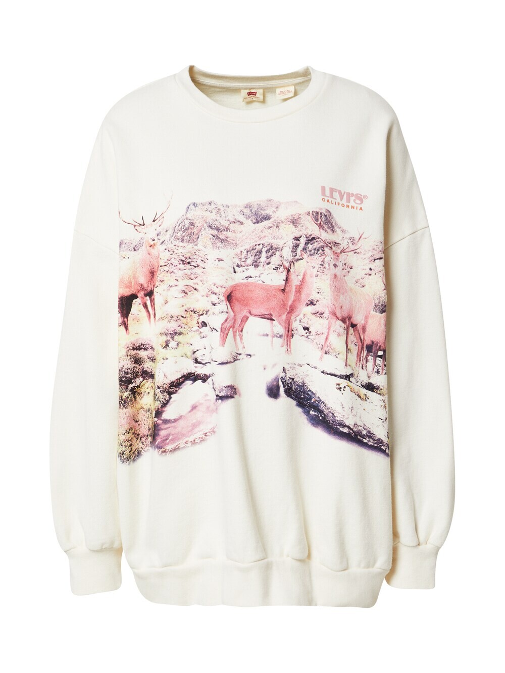 

Толстовка LEVIS GRAPHIC PRISM CREW MULTI-COLOR, бежевый