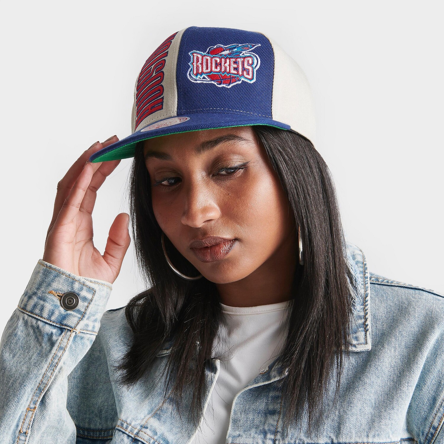 

Кепка НБА с поп-панелью Mitchell & Ness Houston Rockets Snapback, синий