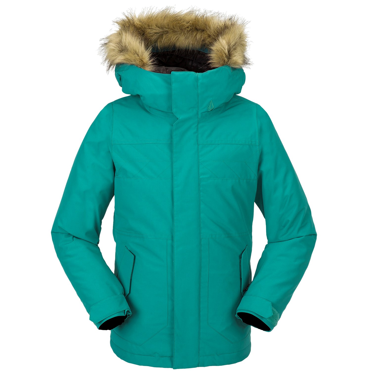 Утепленная куртка Volcom So Minty Insulated, зеленый цена и фото
