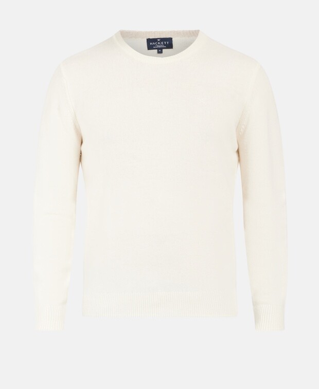 

Шерстяной джемпер Hackett London, экрю