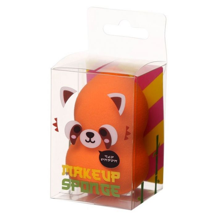 цена Спонж Esponja de Maquillaje Animales Puckator, Oso Panda Rojo