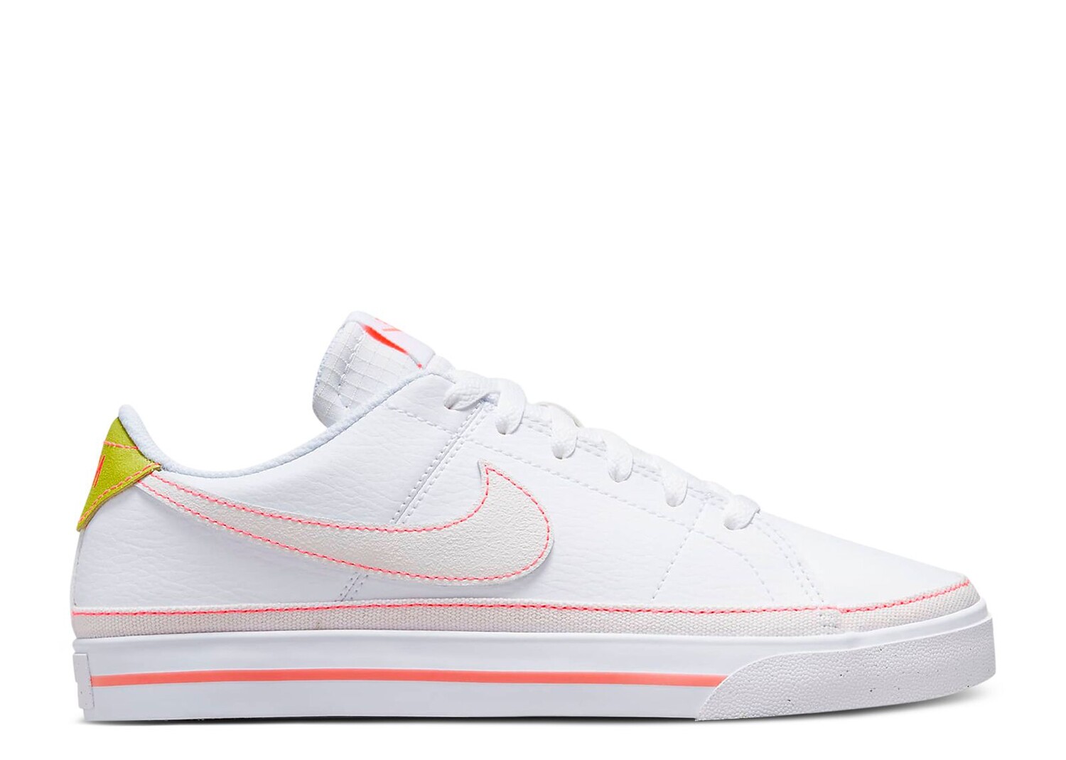 

Кроссовки Nike Wmns Court Legacy Next Nature 'Hot Punch Contrast Stitch', белый