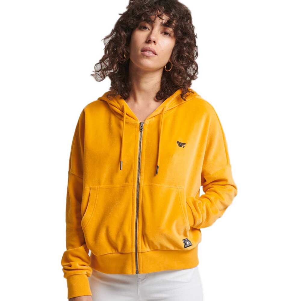 

Толстовка Superdry Vintage Crop Full Zip, желтый