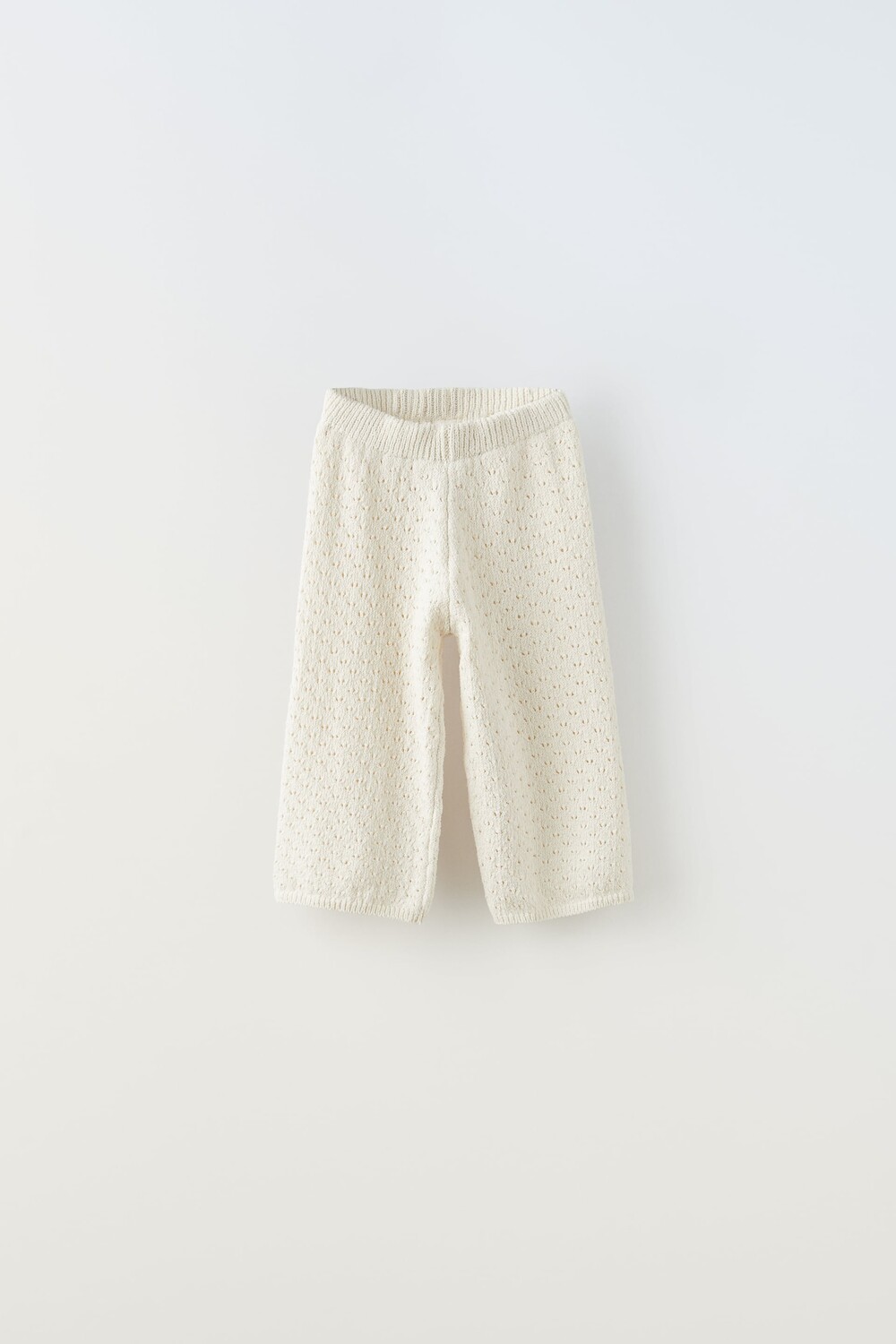 

Трикотажные брюки Zara, экрю