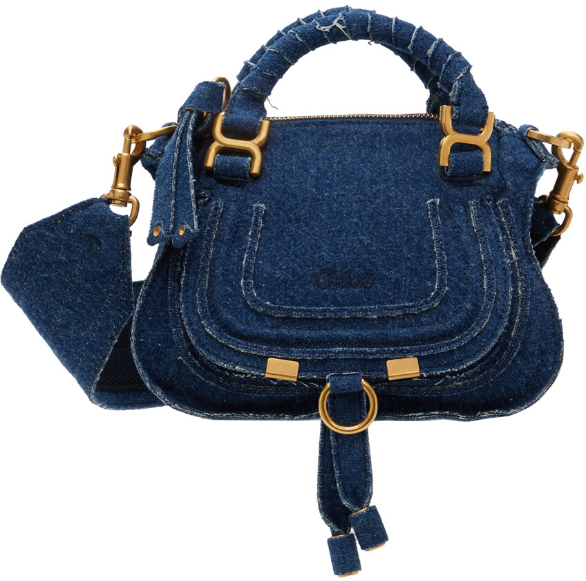 

Синяя мини-сумка Marcie из денима Chloe