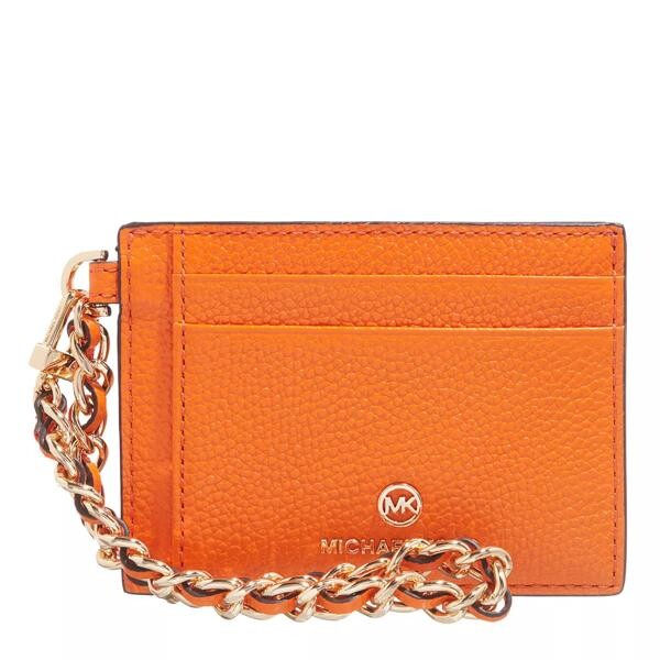 

Кошелек small chain card holder Michael Michael Kors, оранжевый