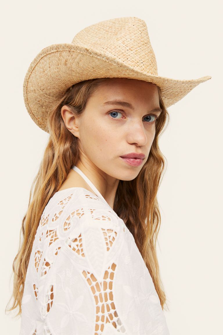 Соломенная шляпа с цепочкой H&M