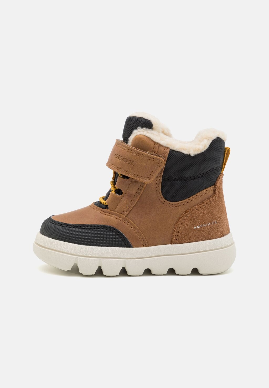 

Зимние ботинки Willaboom Unisex Geox, цвет tobacco/black
