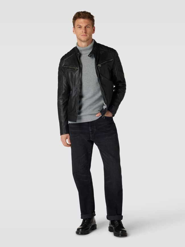 

Вязаный свитер с высоким воротником McNeal, серый