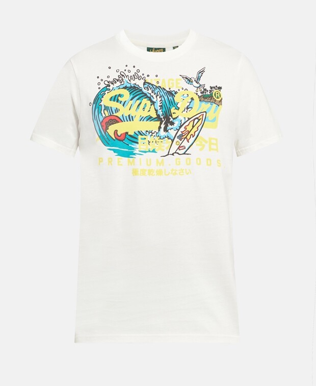 

Футболка Superdry, экрю