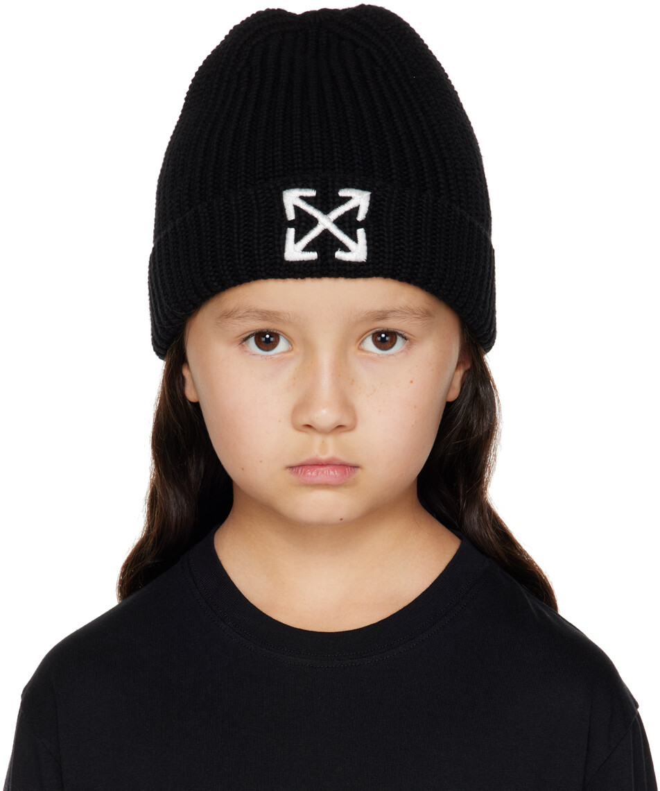 

Off-White Kids Черная шапка со стрелками