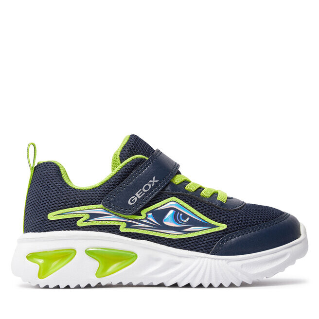 

Кроссовки Geox J Assister Boy J45DZA 014CE C0749 S Navy/Lime, темно-синий