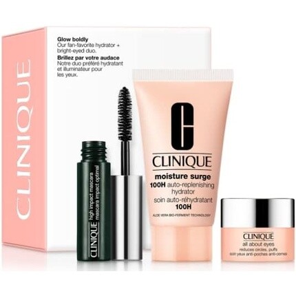 Набор Moisture Surge Glow смело, Clinique подарки для неё clinique подарочный набор для увлажнения moisture surge value